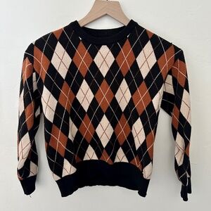Argyle Knit Sweater
